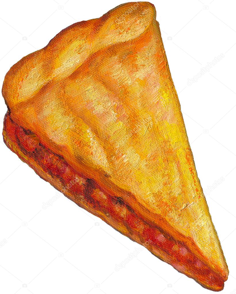 An illustration of a slice of pie