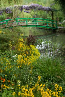 Monet's Garden Bridge clipart