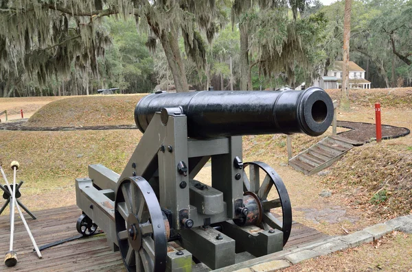 stock image Historic Cannon at Fort McAllister