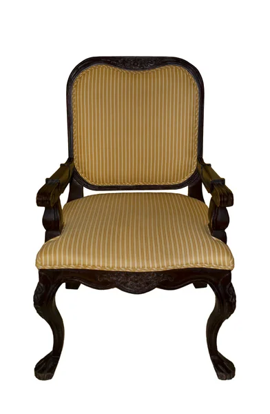 Vintage Stuhl isoliert auf weiß Stockfoto