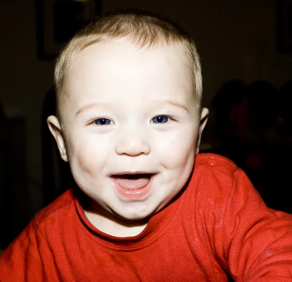 Baby boy laughing — Stock Photo, Image