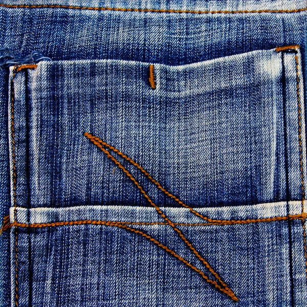 Фрагмент текстуры джинсов — стоковое фото