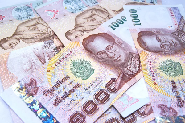 Tayland para 1000 baht banknotlar yakın çekim