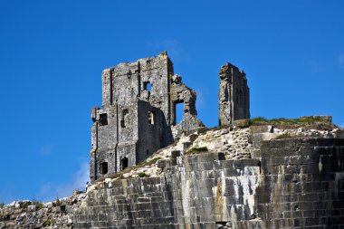Corfe Castle Ruins clipart