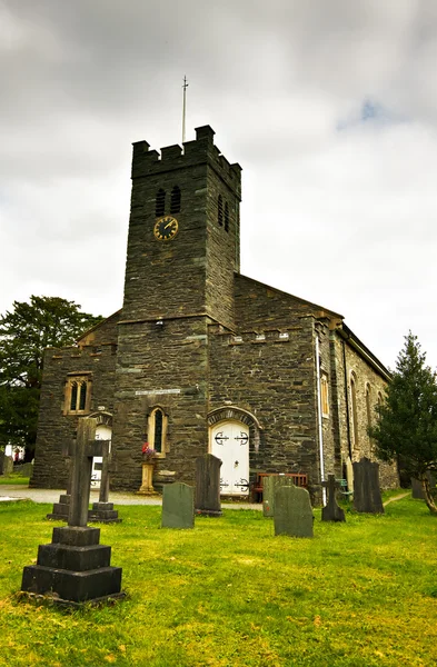 Kościół Coniston — Zdjęcie stockowe