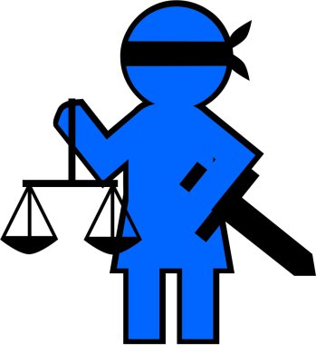 Temida - symbol of law clipart