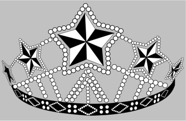 Beaded crown clipart
