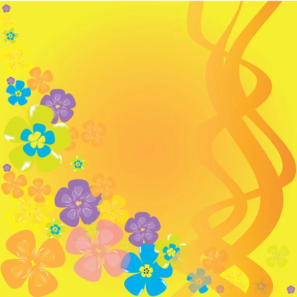 stock vector Flowers happy backround