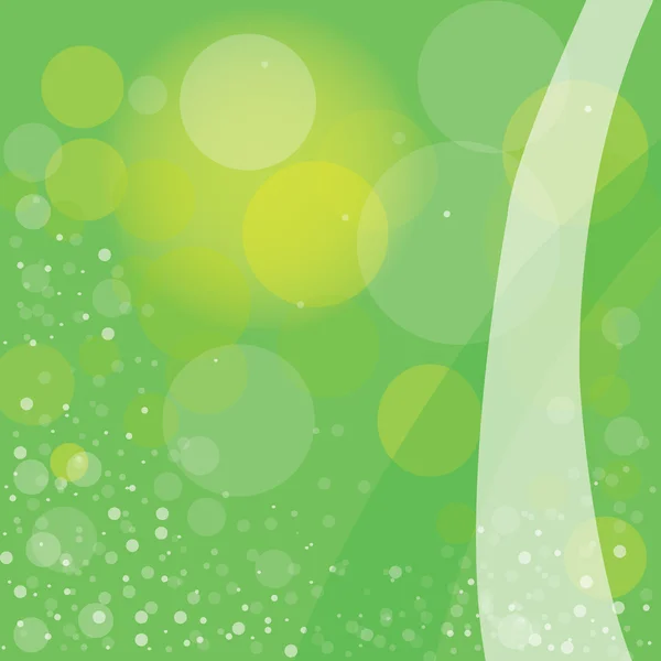 Letní zelené bubliny pozadí Vektorová Grafika
