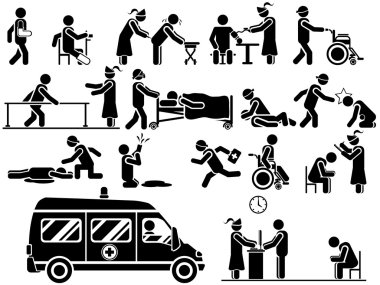 ICON MAN HOSPITAL clipart