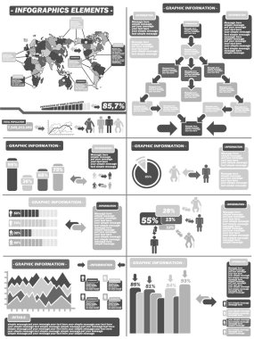 INFOGRAPHIC DEMOGRAPHICS 11 GRAY clipart