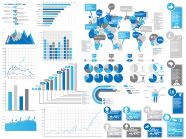 infographics öğeleri 3 blie