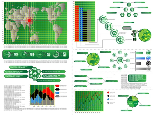 Infografik-Computer — Stockvektor
