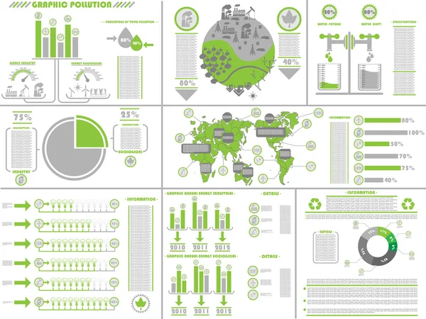 Infographic ekologiska — Stock vektor