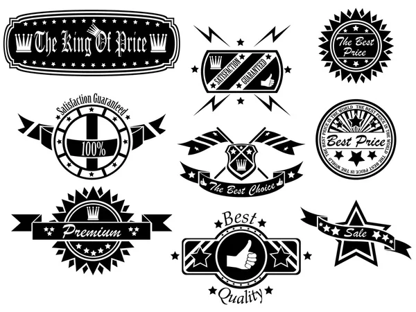 SET OF VINTAGE LABEL COLLECTION 4 — Stock Vector