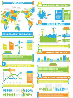 Infographic demograp dünya yüzde oyuncak