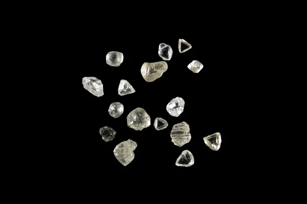 Diamantes brutos da República Democrática do Congo Imagem De Stock