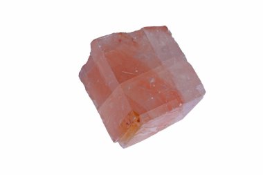 Rhombohedral crystal of calcite clipart