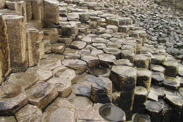 Giant's causeway kolumner basalt — Stockfoto
