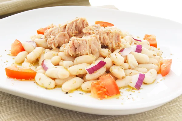 Beans with meat — Stock Photo, Image