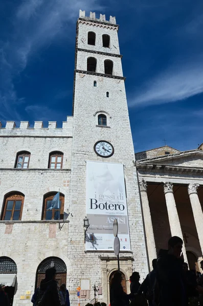 Assisi-tor-clock — Stock Photo, Image