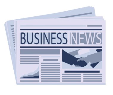 Business newspaper clipart