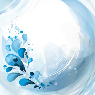 Abstract blue motion background clipart