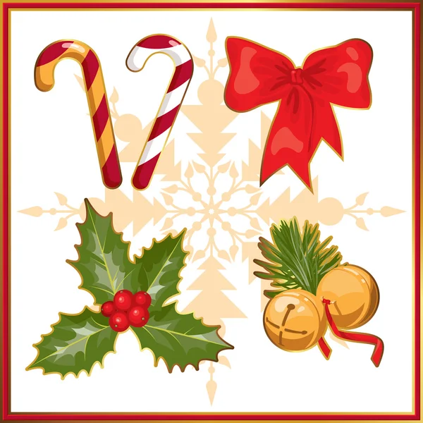 Symboles Noël — Image vectorielle