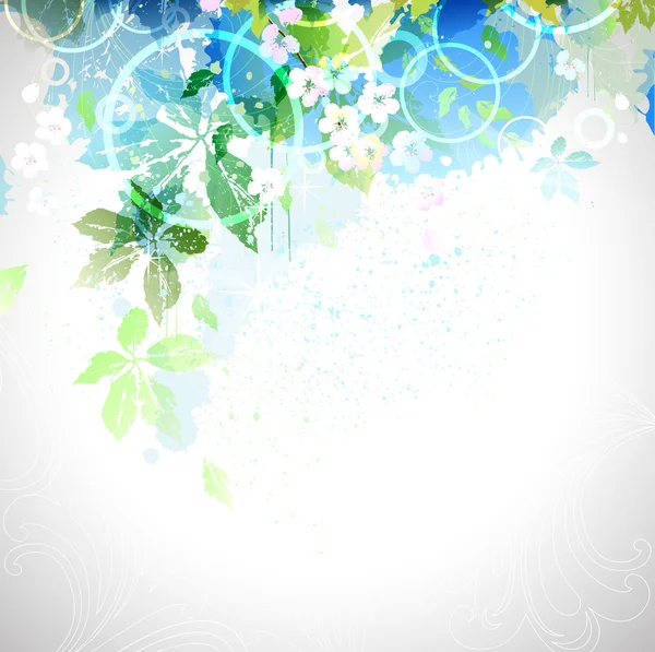Version raster de la composition du printemps — Image vectorielle