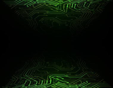 Green Abstract background of digital technologies