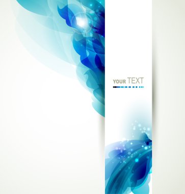 Abstract background with blue elements clipart