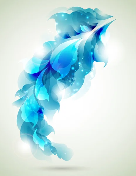 Eléments bleus abstraits pour le design — Image vectorielle