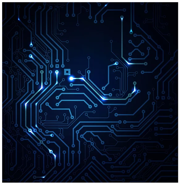 数字技术的蓝色抽象背景 — 图库矢量图片