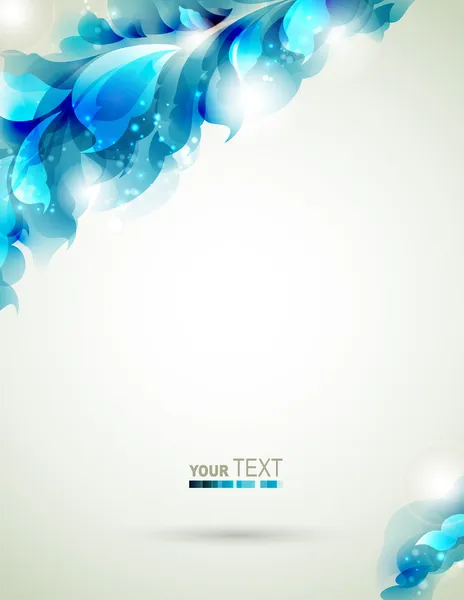 Élément abstrait bleu pour le design — Image vectorielle