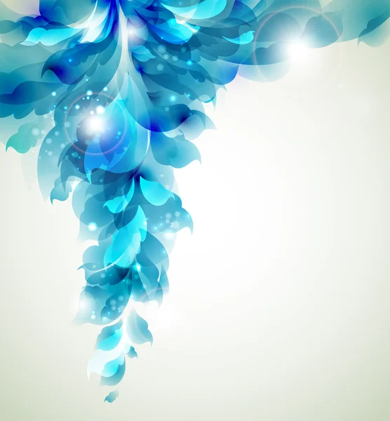 Branche bleue abstraite pour le design — Image vectorielle