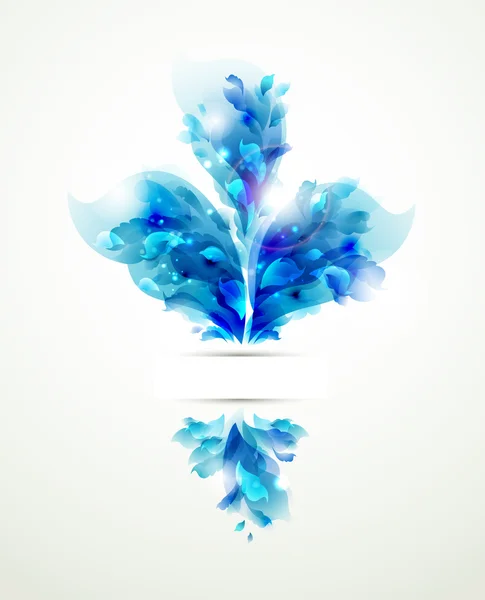 Elementos azules abstractos para el diseño — Vector de stock