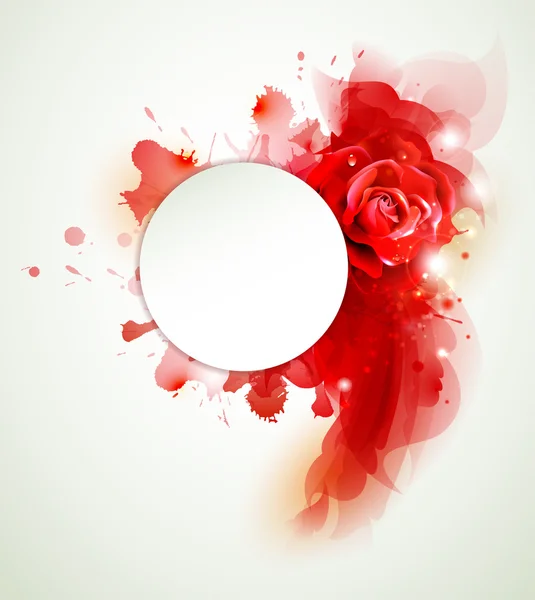 Abstrakter Hintergrund mit rosa und roten Elementen — Stockvektor
