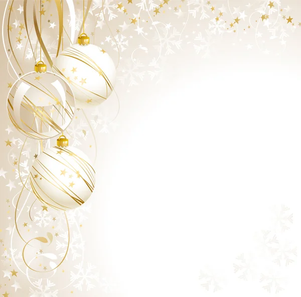 Schöne weiße Weihnachtskulisse — Stockvektor