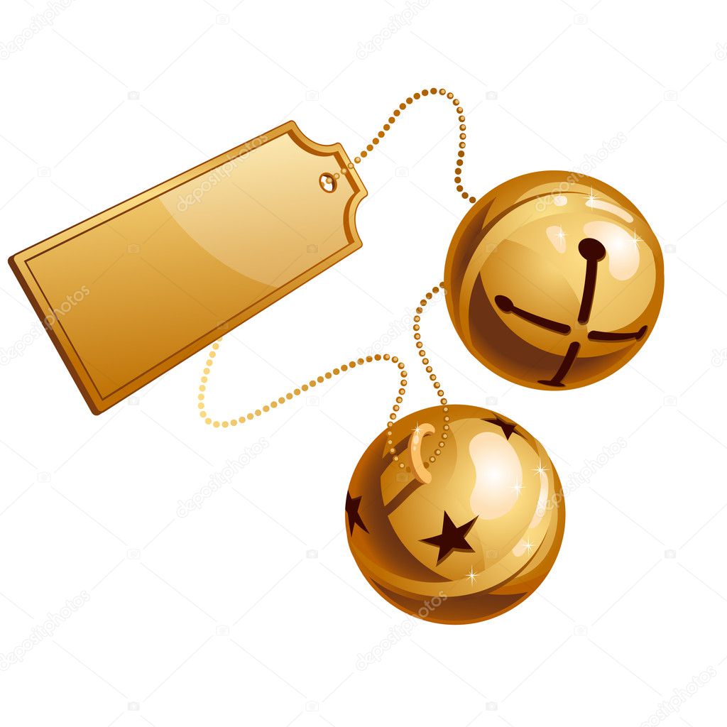Two ringing shine bells with card