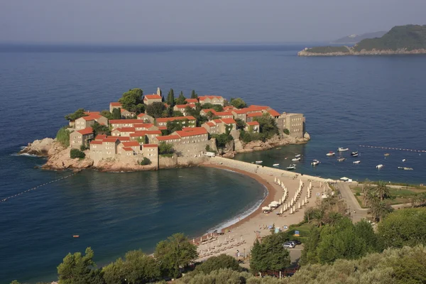 Sveti stefan wyspa, Czarnogóra, Bałkany — Zdjęcie stockowe
