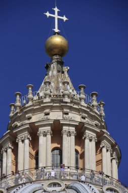 Saint peter's basilica kubbe, Vatikan, Roma, İtalya