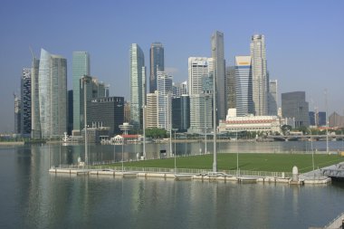 City skyline, Singapore clipart