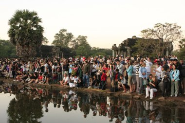 angkor wat güneş doğarken fotoğrafını, siem reap, Kamboçya