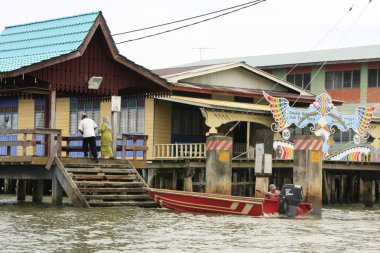 Kampong ayer, bandar seri begawan, brunei, Güneydoğu Asya