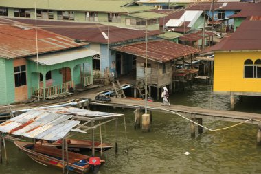 Kampong ayer, bandar seri begawan, brunei, Güneydoğu Asya