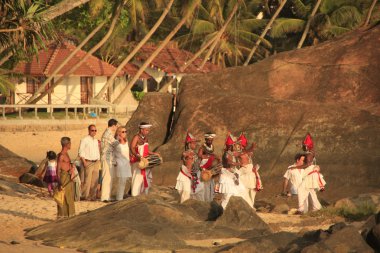 Düğün bir plajda, sri lanka