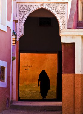 Arap kadının siluet