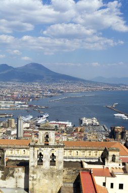 Görünüm naples Bay, İtalya