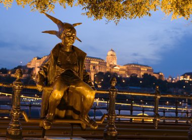 Sculpture on the Dunakorzo, Budapest (unknow master from the 19 century) clipart