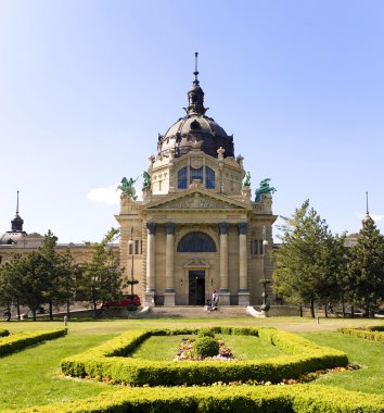 szechenyi banyoda Budapeşte'nin ana Şehir Parkı